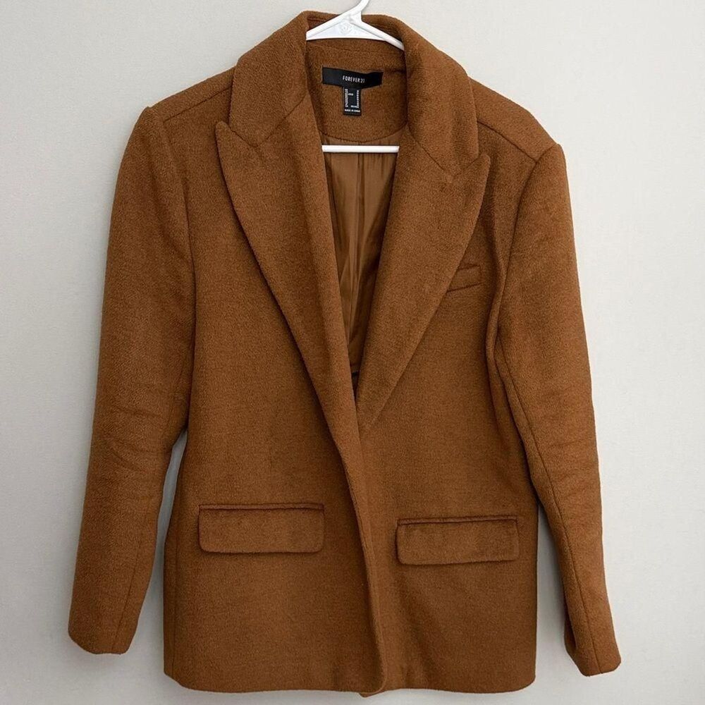 Forever-21 Women's Brown Jacket. Size Medium